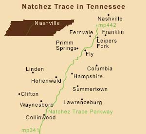 Natchez Trace Parkway in Tennessee