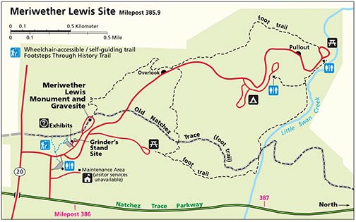 Meriwether Lewis Map