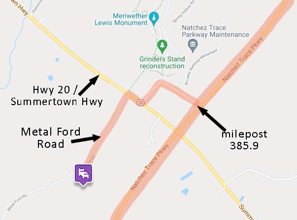 Hohenwald, TN Map