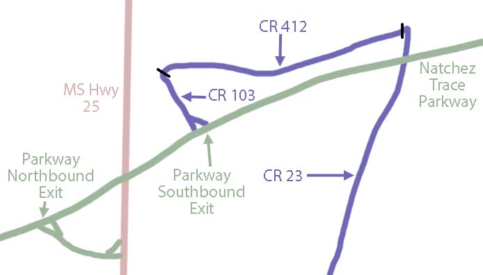 Belmont, MS Bicycle Route