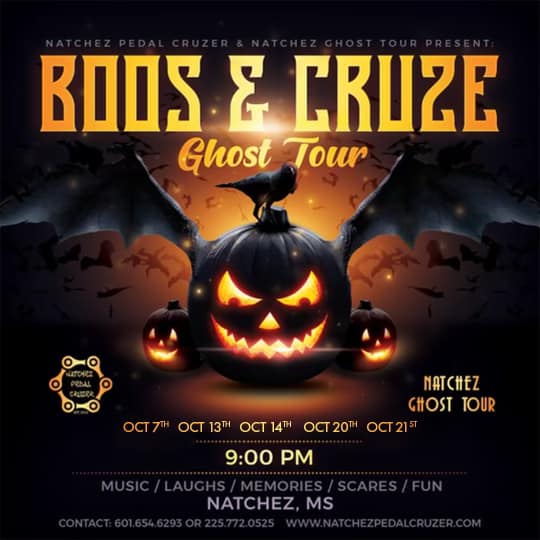 Boos & Cruze Ghost Tour - Natchez, Mississippi