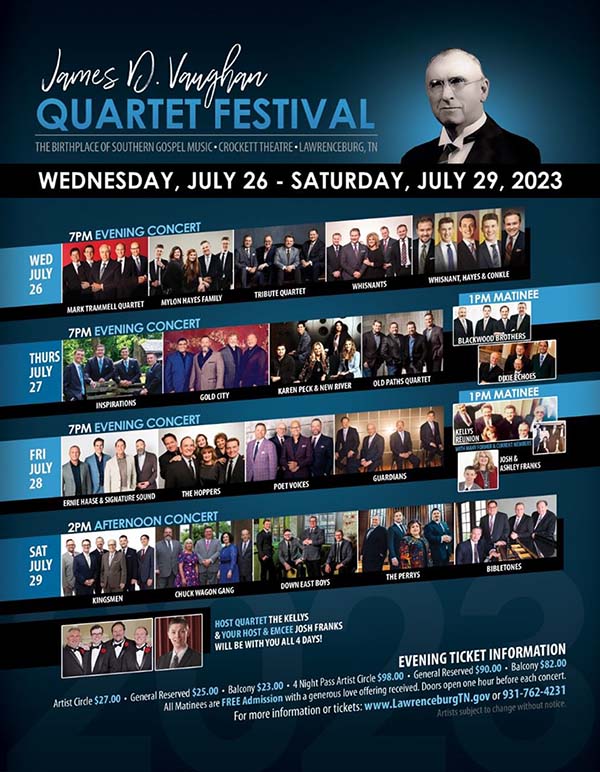 James D. Vaughan Gospel Quartet Festival - Lawrenceburg, Tennessee