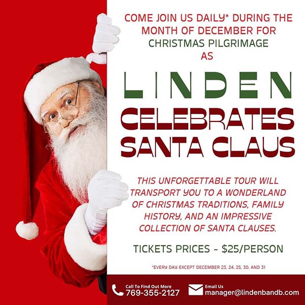 Linden Celebrates Santa Claus - Natchez, Mississippi