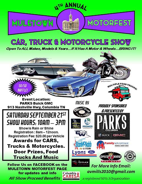 MuleTown Motorfest - Columbia, Tennessee
