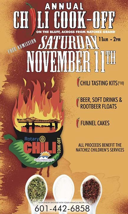 Natchez Annual Chili Cook-Off - Natchez, Mississippi