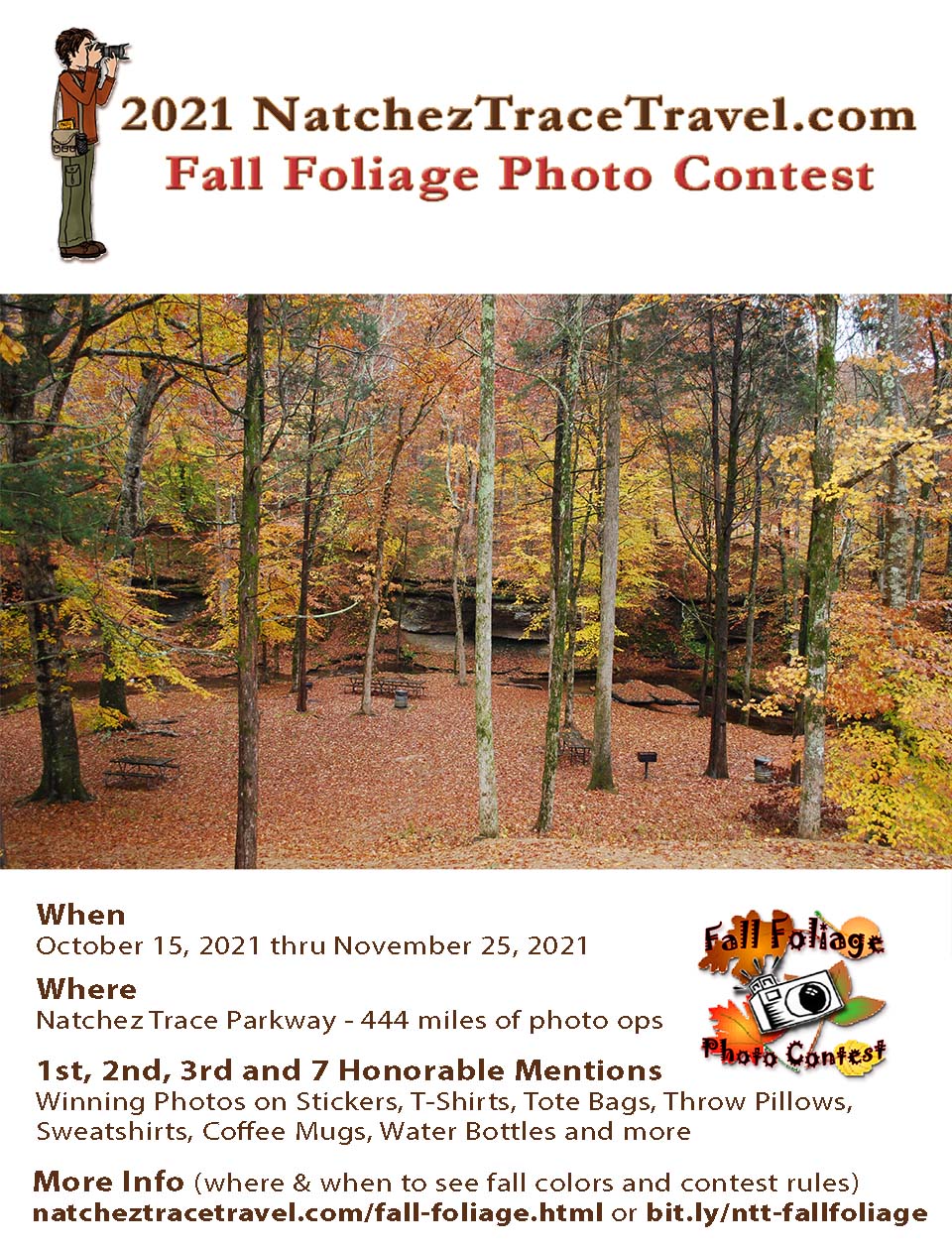 2021 Natchez Trace Fall Foliage Photo Contest