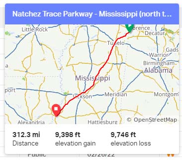 Mississippi - north to south