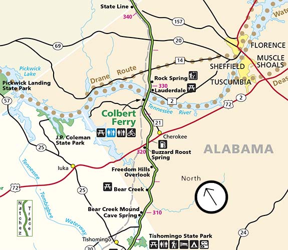 Natchez Trace in Alabama