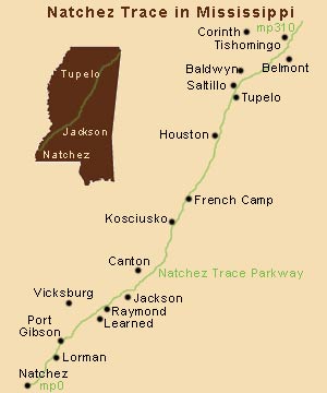 Natchez Trace in Mississippi