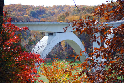 Double Arch Bridge - Natchez Trace Fall Foliage