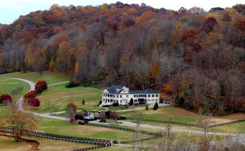 View from Double Arch Bridge - Natchez Trace Fall Foliage