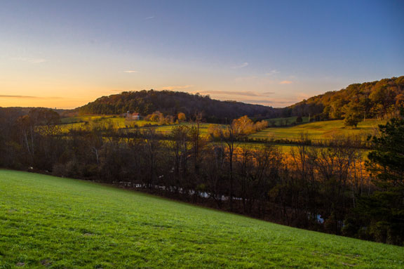 Leiper's Fork Farmland - Tennessee Fall Foliage