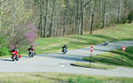 No stop signs or stop lights on the Natchez Trace Parkway.