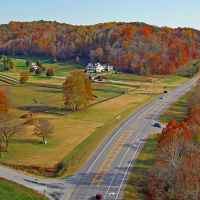 Natchez Trace Parkway: Nashville - Franklin | Picture taken from on top of the Double Arch Bridge looking east into Birdsong Hollow.