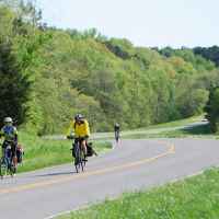 Cyclists at milepost 427.