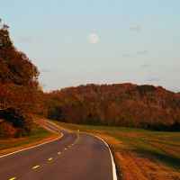Driving north towards Nashville from the Columbia/Centerville section of the Natchez Trace Parkway.