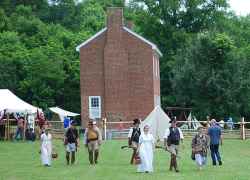 Muster on the Trace re-enactment event.