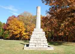 Beneath this monument reposes the dust of Meriwether Lewis, captain in The United States Army, Private Secretary to President Jefferson, senior Commander of the Lewis and Clark Expedition and Governor of the Territory of Louisiana.