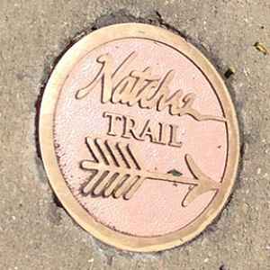 One of the main trail markers pointing you in the right direction.