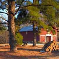 The 1829 Carriage House with six guest rooms.