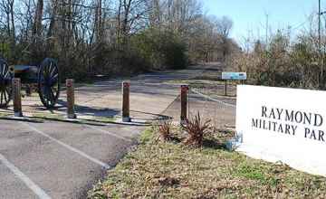 Entrance to Raymond Military Park - Raymond, Mississippi
