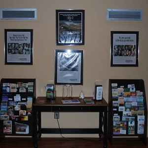 Displays and information about the Natchez Trace Parkway, General Kosciuszko and the town of Kosciusko.