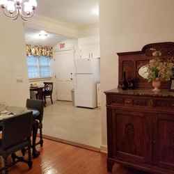 Dining area and kitchen