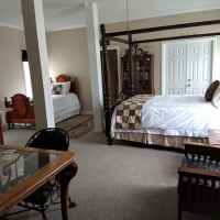 Sleeping area in the main room.