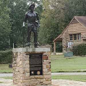 Civilian Conservation Corps Worker Monument - Tishomingo State Park