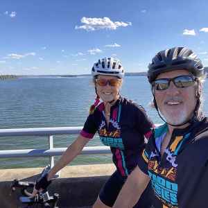Alabama - Biking over the Tennessee River.