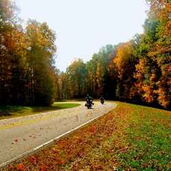 Motorcycles near milepost 437.