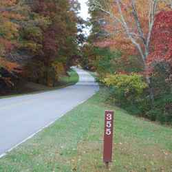 Fall scenery at milepost 355 (Collinwood, TN).