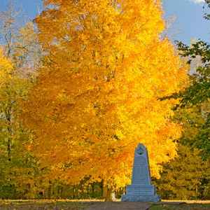 Leiper's Fork - Fly area: Fall foliage at the War of 1812 Memorial.