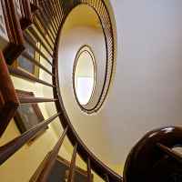 Spiral Staircase at Choctaw Hall.