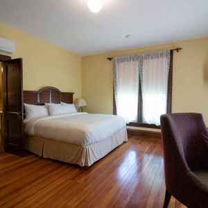 One of the spacious guest rooms - all with a king size bed and private bathroom.