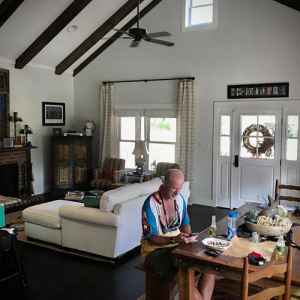 Living and kitchen area in the main home