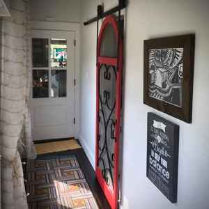 Great door to the laundry area