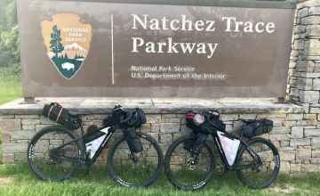 Start of our Natchez Trace journey - southern terminus