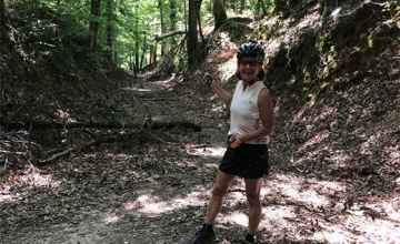 Deb at the Sunken Trace