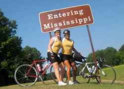 Two states down, one to go! But, we still have over 300 miles to bike.
