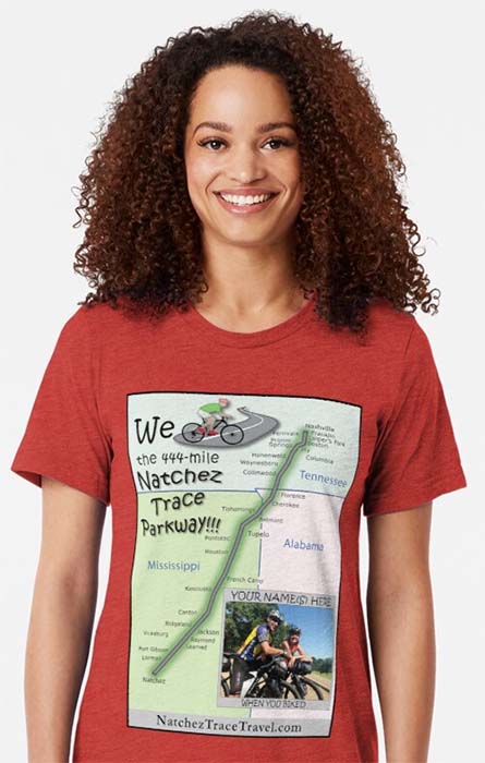 Tri-blend T-Shirts | We Bicycled the Natchez Trace Merchandise