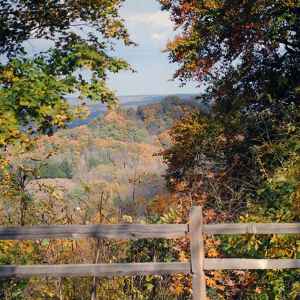 Tennessee - Overlook behind the Tobacco Barn - Natchez Trace Fall Foliage - November 2 - Photographer: Tina Powell
