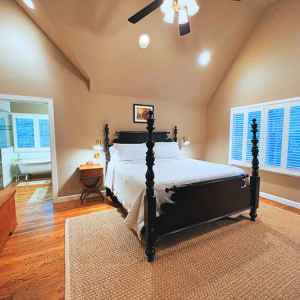 Bedroom 1 - King Bed, Ensuite Bathroom with Soaking Tub and Shower