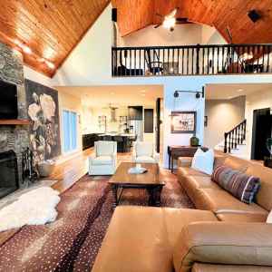 Spacious Living Area and View of Bedroom 1's Loft